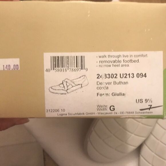 WALDLAUFER BEIGE WALKING SHOES.  NEW - Picture 6 of 7